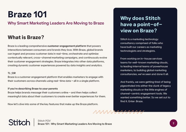 Braze 101: Why Smart Marketing Leaders Are Moving to Braze - Page 2