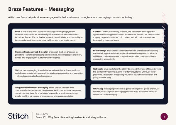 Braze 101: Why Smart Marketing Leaders Are Moving to Braze - Page 3